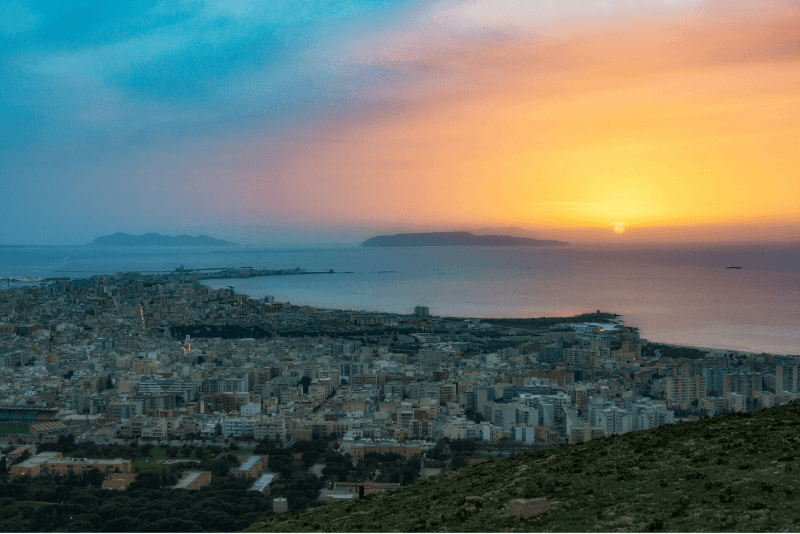 taxi trapani-città-panorama